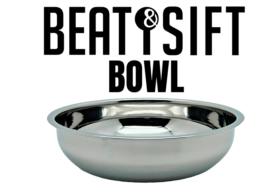 Beat and sift bowl complemento para realizar dry sift casero